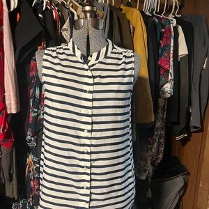 Striped Sleeveless Women's Top